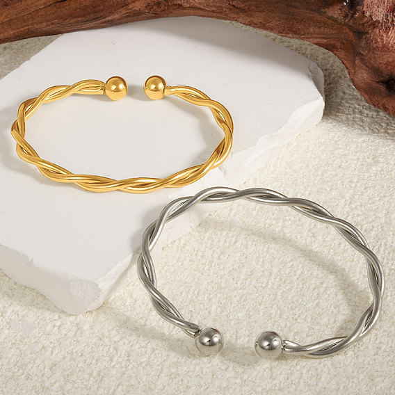 304 браслеты из нержавеющей стали из нержавеющей стали, браслеты с крутящим моментом для женщин