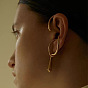 Geometric Exaggerated Ear Clip - Minimalist, European and American, Cold Wind, Non-pierced Ear Decoration.
