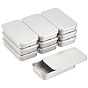 Empty Slide Top Tinplate Box, for Lip Balm, Crafts, Rectangle