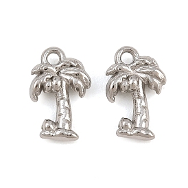 304 Stainless Steel Charms, Coconut Tree Charms