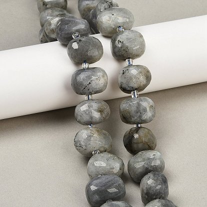 Природные лабрадорита бисер нитей, граненые, самородки, с бисером