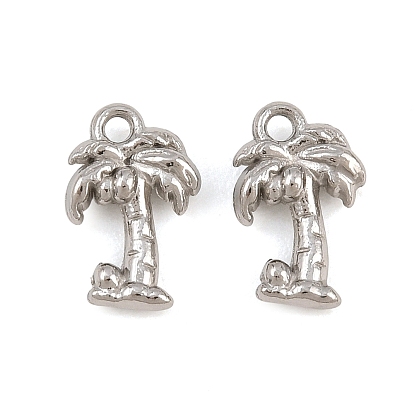 304 Stainless Steel Charms, Coconut Tree Charms
