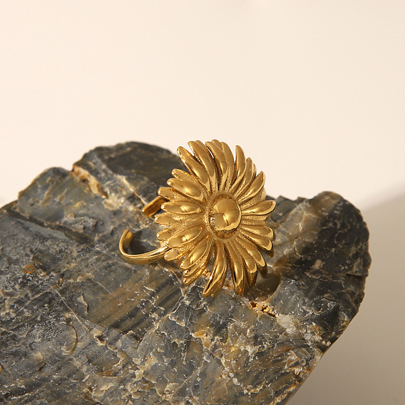 Подсолнух 304 Кольца-манжеты из нержавеющей стали для женщин