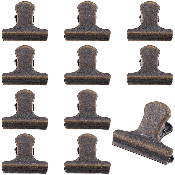 12Pcs Iron Clips, Office & School Supplies