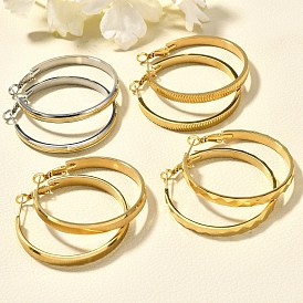 304 серьги из нержавеющей стали для женщин, с 316 ушными шпильками из хирургической нержавеющей стали, ионное покрытие (ip), кольцо