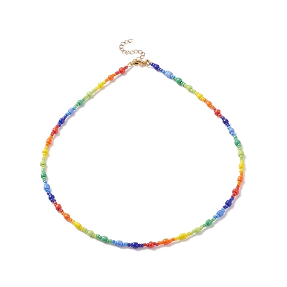 Glass Seed Beaded Necklace for Women