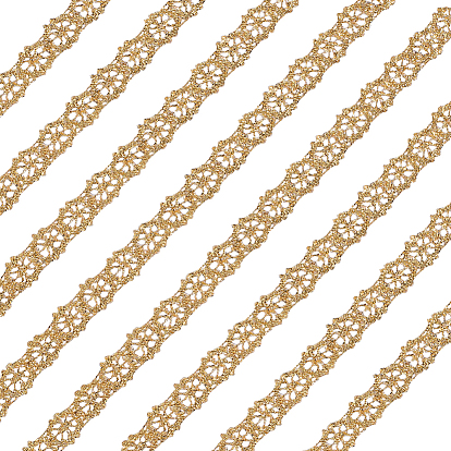 Metallic Yarn Ribbon, Lace Trim, Clothing Accessories