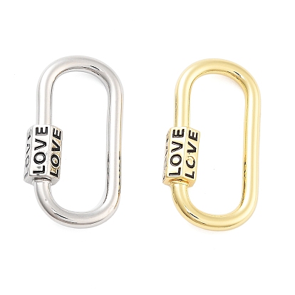 Стеллажное покрытие латунные винтовые застежки, долговечный, без свинца и без кадмия, овальные со словом любовь, чёрные