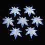 Autumn Theme Transparent Printed Acrylic Pendants, Maple Leaf