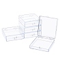 Transparent Plastic Bead Containers, Cuboid