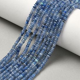 Натуральный кианитовые бисер пряди, граненые, рондель