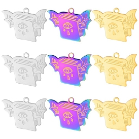 304 подвески из нержавеющей стали, книга с глазами и демоническим очарованием