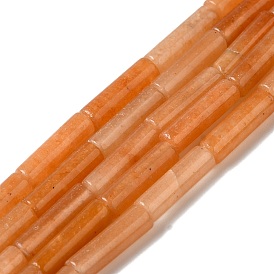 Natural Orange Aventurine Beads Strands, Column