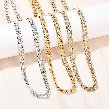 6мм 304 ожерелья из нержавеющей стали с кубинскими звеньями для женщин, ионное покрытие (ip)