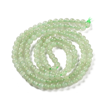 Natural Hetian Jade Beads Strands, Round