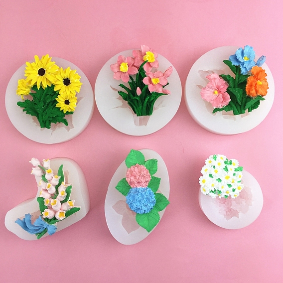 Силиконовые формы для пищевых продуктов, формы помады, для украшения торта поделки, цвет шоколада, конфеты