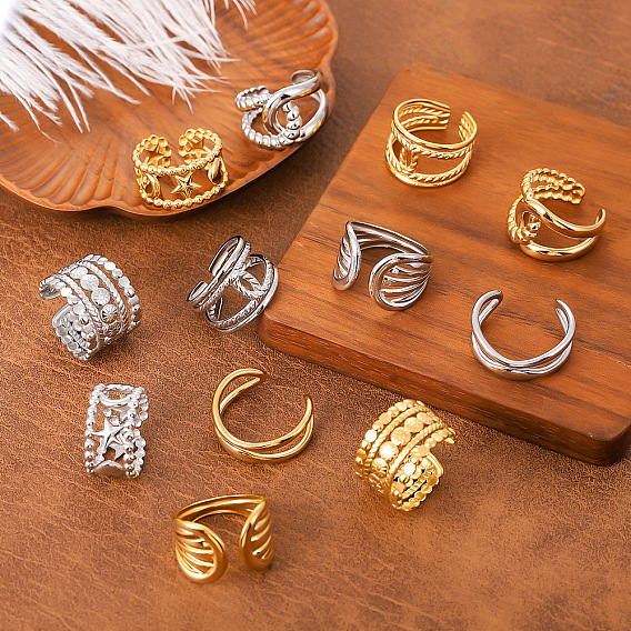 304 открытые кольца манжеты из нержавеющей стали