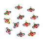 Alloy Enamel Pendants, Strawberry Charms