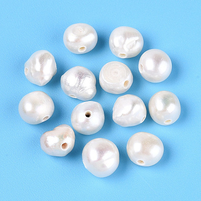 Естественный культурный жемчуг пресноводных, двух сторон полированной
