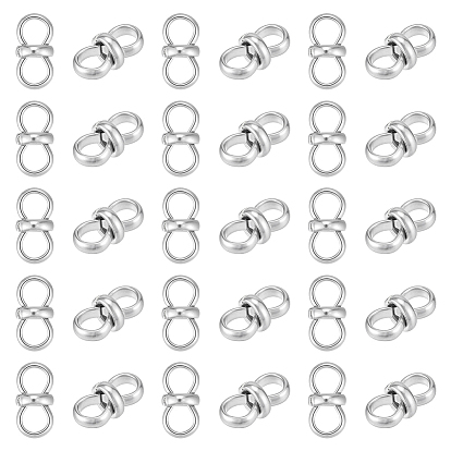30шт 304 подвески из нержавеющей стали, бесконечность ссылки, не тускнеет