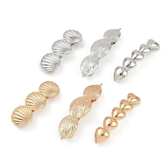 Заколки для волос из сплава с железным зажимом, аксессуары для волос для женщин и девочек