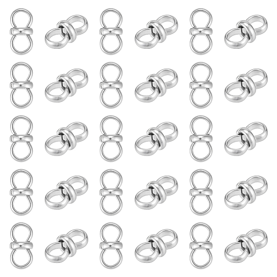 30шт 304 подвески из нержавеющей стали, бесконечность ссылки, не тускнеет