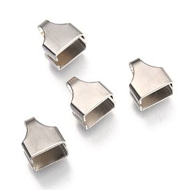 201 Stainless Steel Ribbon Crimp Ends