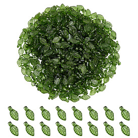 500шт прозрачные акриловые подвески, лист прелести