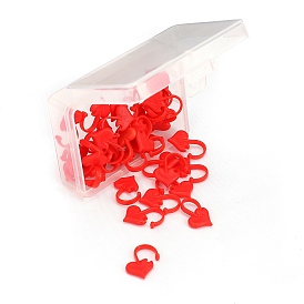 Plastic Knittings Tool, Crochet Locking Stitch Markers Holder, Heart & Christmas Socking