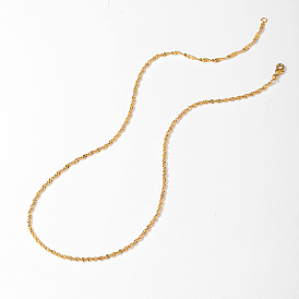 Brass Twisted Chain Necklaces