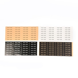 DIY Sealing Stickers, Label Paster Picture Stickers, for Gift Packaging, Rectangle with Word Homemade