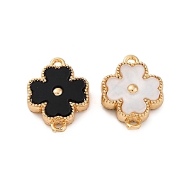 Двухсторонние цветные акриловые соединительные подвески, латунь цветок ссылки