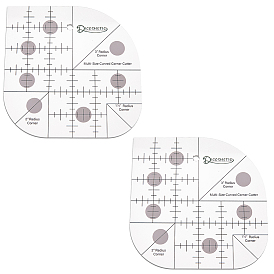 2 шт. прозрачные акриловые линейки для выравнивания футболок, линейка, для нанесения виниловых и сублимационных рисунков на рубашки