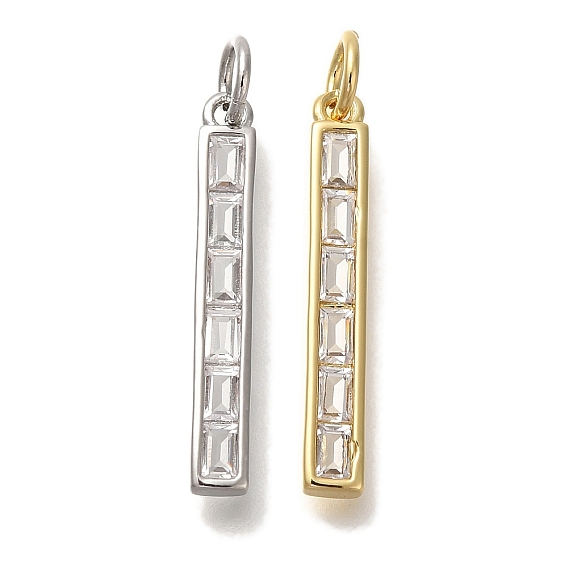 Стойка металлическая латунная микропрофилированная кубическая циркония подвески, без кадмия и без свинца, долговечный, прямоугольные