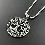 Кулон «Дерево жизни» с полым деревом жизни 304 ожерелье из нержавеющей стали в стиле панк