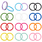 36шт 12 цвета окрашенные распылением железные застежки для брелков, Кольца