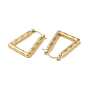 304 Stainless Hoop Earrings for Women, Trapezoid