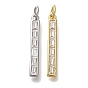 Стойка металлическая латунная микропрофилированная кубическая циркония подвески, без кадмия и без свинца, долговечный, прямоугольные