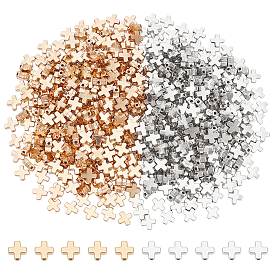 600 шт 2 цвета пластиковые бусины ccb, крестик