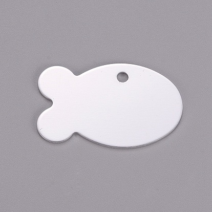 Алюминиевые подвески, штамповка пустой метки, рыба