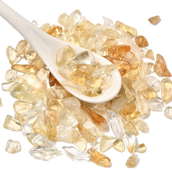 Нагретые бусины из натурального цитрина, чип, нет отверстий / незавершенного