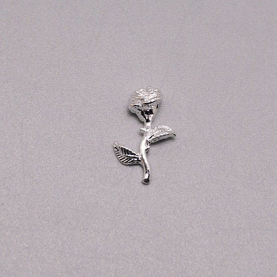 Кабошоны из сплава цветков розы, 3аксессуары для наполнителей d charms, для женского украшения ногтей