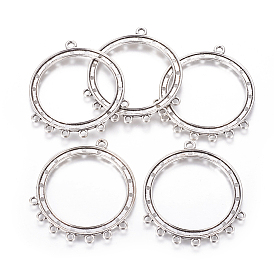 Коннекторы, сплав, тибетский стиль , без свинца и без кадмия, круглые