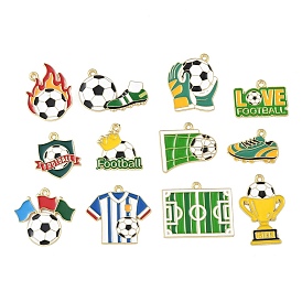 Подвески из эмали и сплава, золотые