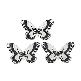 Printed Acrylic Cabochons, Butterfly