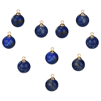 Природный драгоценный камень завораживает, с золотыми латунными петлями, круглые