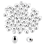 50Pcs 304 Stainless Steel Beads, Barrel