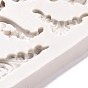Moules à fondant d'angle rétro en relief, Moules en silicone de qualité alimentaire pour décoration de bordure de gâteau, chocolat, candy, fabrication artisanale de résine UV et de résine époxy