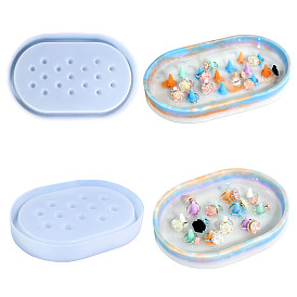 DIY пищевые силиконовые овальные кольца для пальцев, формы для подносов, формы для литья смолы, для уф-смолы, изготовление изделий из эпоксидной смолы