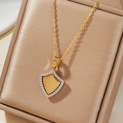 Элегантные латунные подвески с микропаве из прозрачных кубических цирконий, идеальный подарок для девочек, золотые